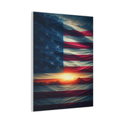 Stars and Stripes Dawn Reflection Wall Art & Canvas Prints