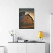 Twin Barn Structures in Evening Light Wall Art & Canvas Prints