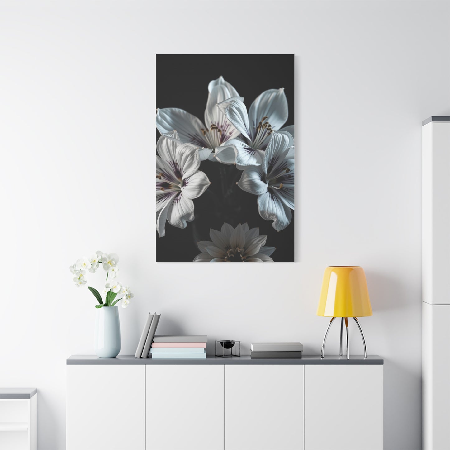 Grayscale Blossom Reverie Wall Art & Canvas Print