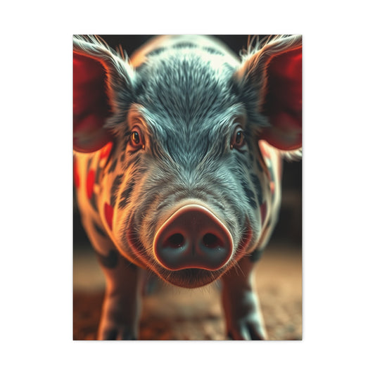 Pig Art Canvas Art 1 Wall Art & Canvas Print