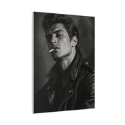 Rebel Leather Jacket Portrait Wall Art & Canvas Print