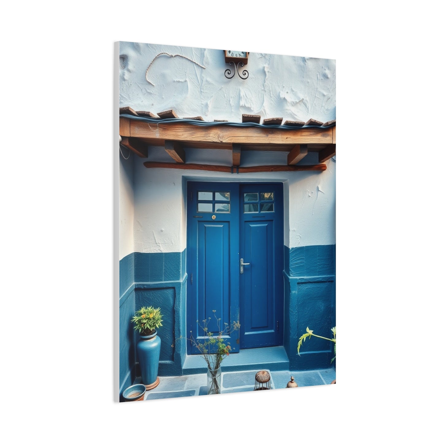 Supreme Collection Blue and White Art Wall Art & Canvas Print
