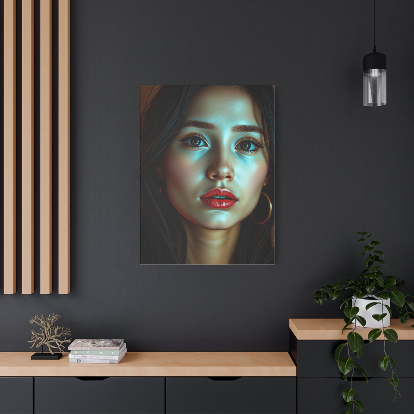 Graceful Queen Representation Wall Art & Canvas Print