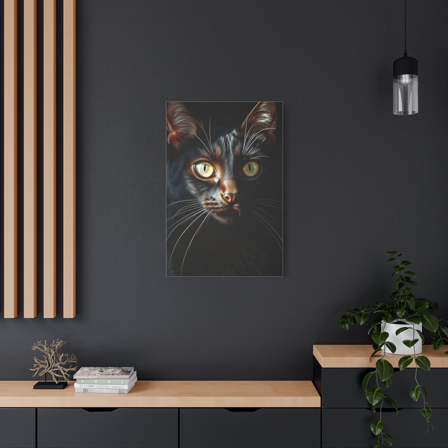 Black Cat Art Refined Canvas Wall Art & Canvas Print