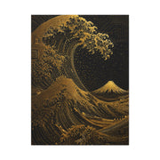 Neo-Tech Golden Wave Fusion Wall Art & Canvas Print