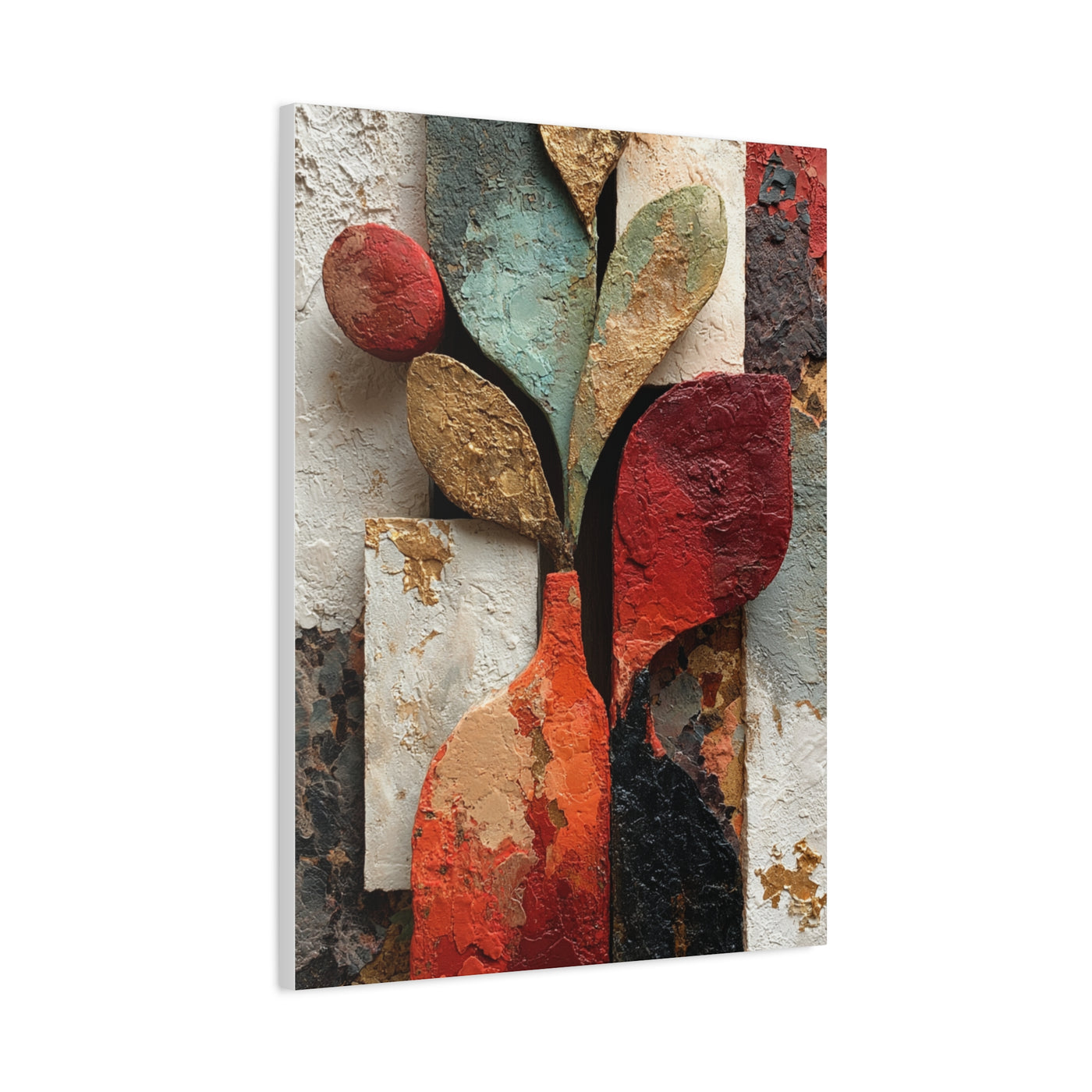 Sculptural Botanical Form Abstraction Wall Art & Canvas Print