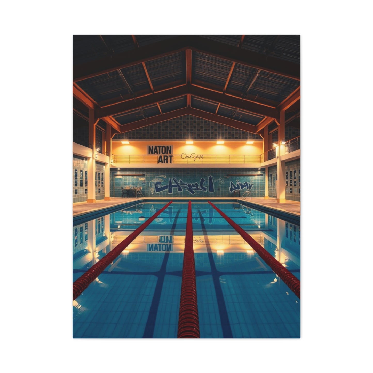 Swimming Pool Art Supreme Canvas Wall Art & Canvas Print
