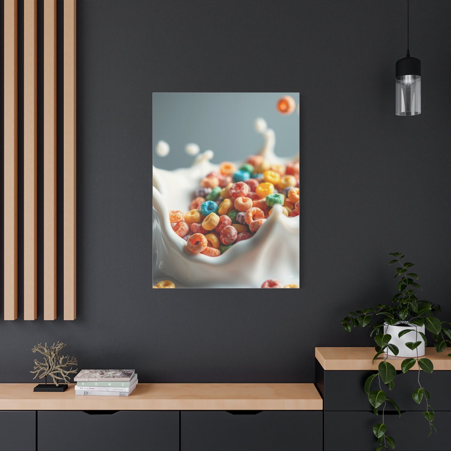Gourmet Milk Cascade Canvas Wall Art & Canvas Print