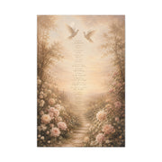 1 Corinthians 13 Dove Garden Scripture Wall Art & Canvas Print