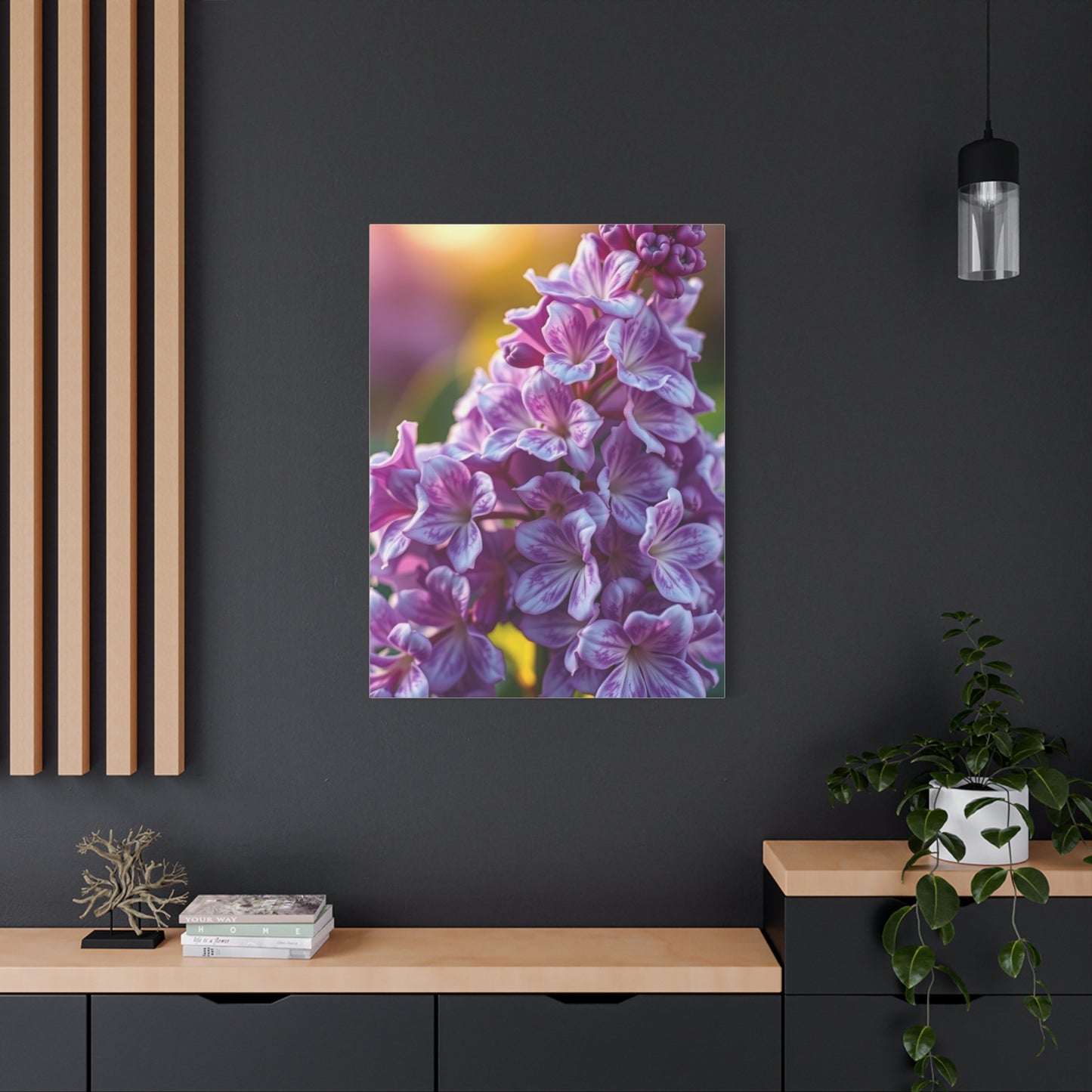 Lilac Flower Art Refined Canvas Wall Art & Canvas Print