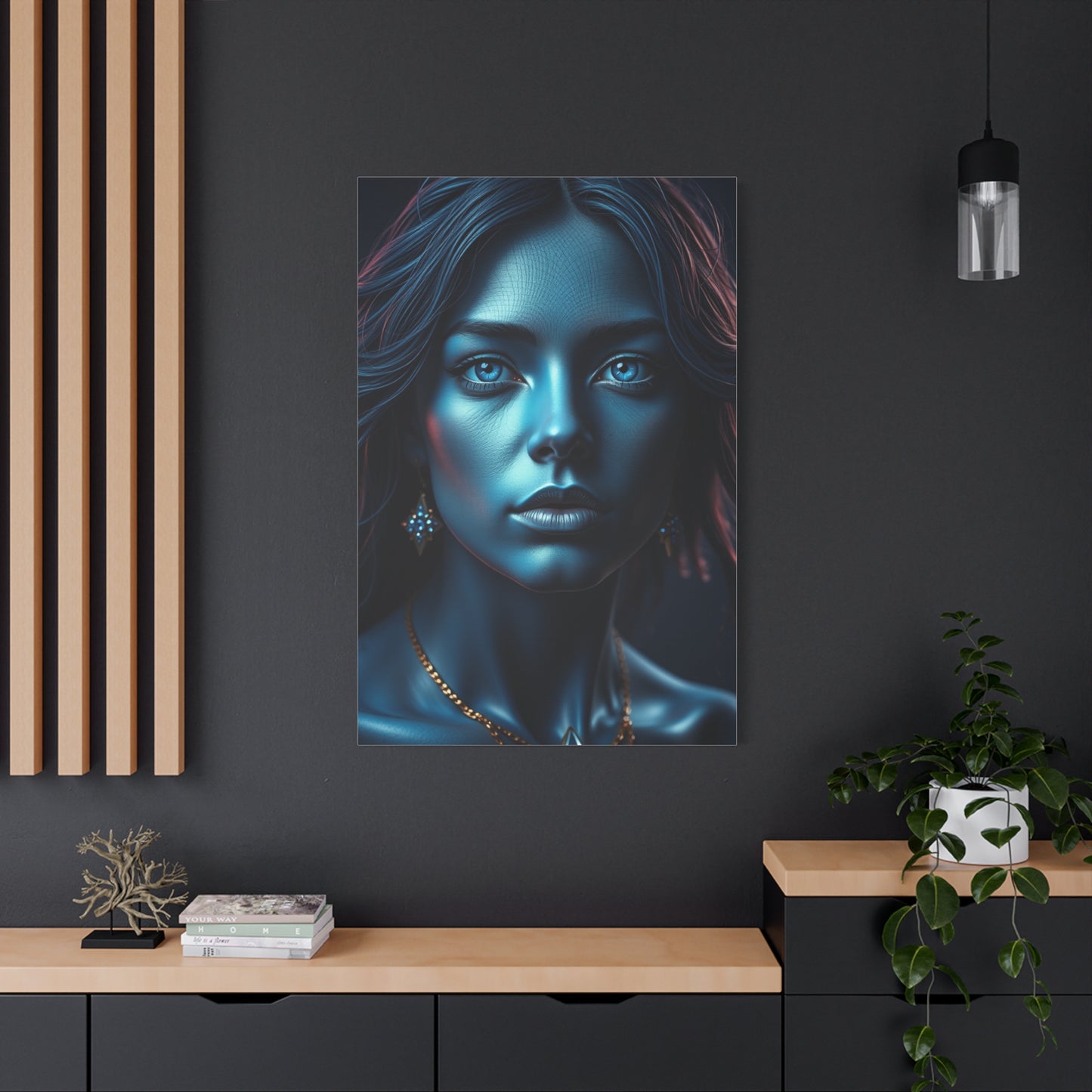 Prussian Blue Splendor Art Wall Art & Canvas Print