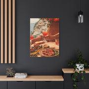 Mediterranean Aperitivo Romance Scene Wall Art & Canvas Print