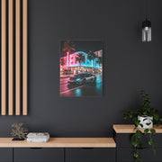 Lamborghini Huracán Neon Miami Nights Wall Art & Canvas Prints