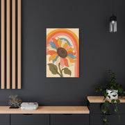 Retro Rainbow Sunflower Wall Art & Canvas Print