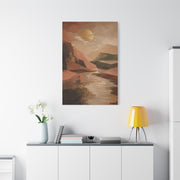 Abstract Earth Landscape Gold Horizon Wall Art & Canvas Print