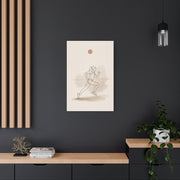 Minimal Marathon Runner Sports Wall Art & Canvas Print