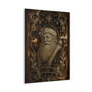 Victorian Etched Mirror Santa Wall Art & Canvas Print