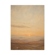 Minimal Desert Horizon Sunset Panorama Wall Art & Canvas Print