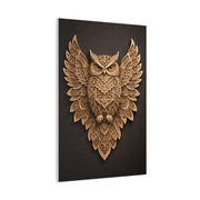 Ornate Symmetrical Owl Mandala Wall Art & Canvas Print
