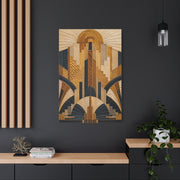 Art Deco Textile Geometric Tapestry Wall Art & Canvas Print