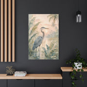 Soft Tropical Heron Marsh Landscape Tropical Wall Art & Canvas Print