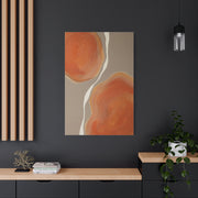 Minimal Tangerine Organic Forms Wall Art & Canvas Print