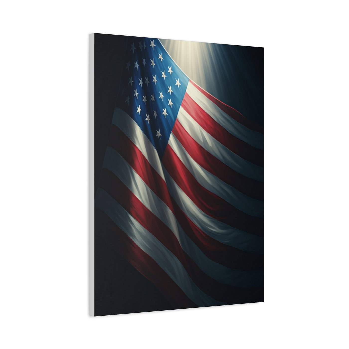 Spotlight American Flag Honor Wall Art & Canvas Prints