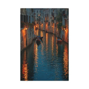 Venetian Canal Evening Glow Wall Art & Canvas Print