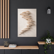 Minimalist Sculptural Oyster Mushroom Cascade Wall Art & Canvas Print