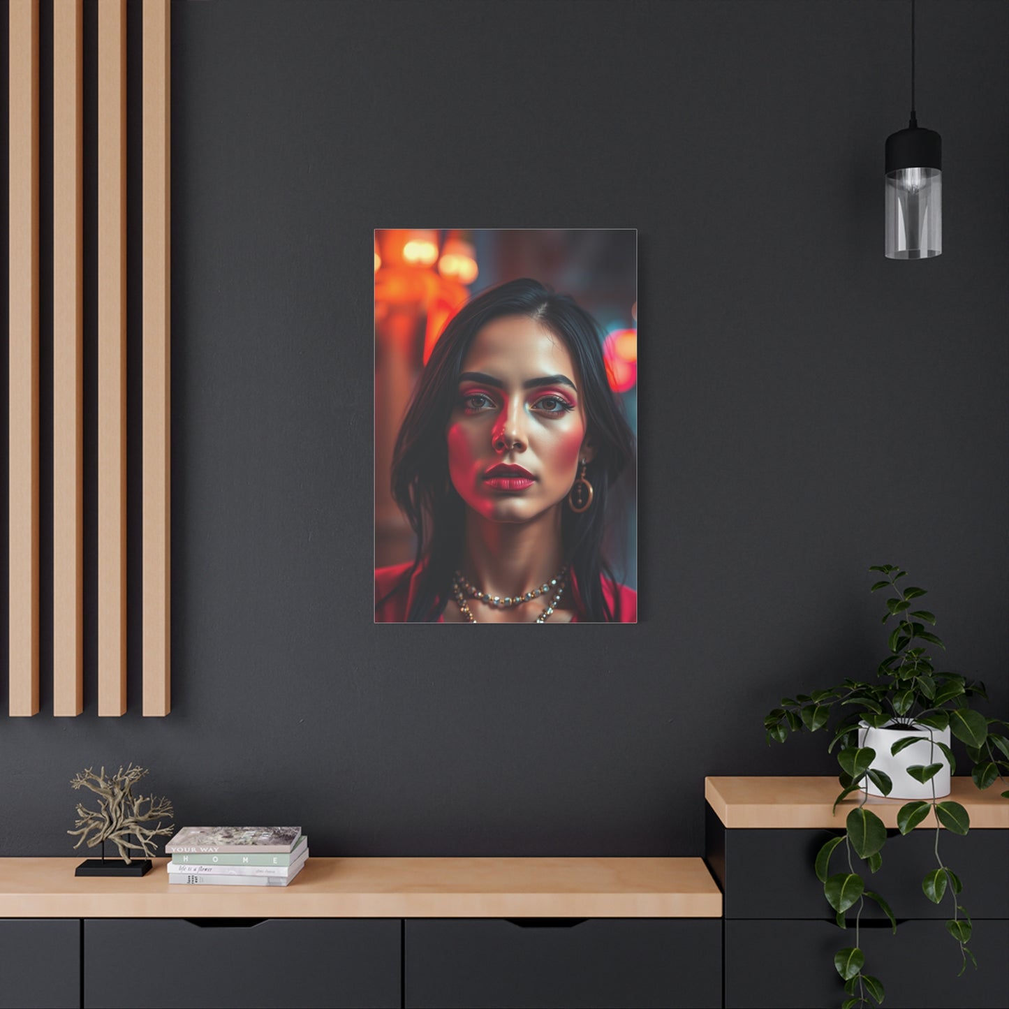 Black & Pink Art Luxury Canvas Wall Art & Canvas Print