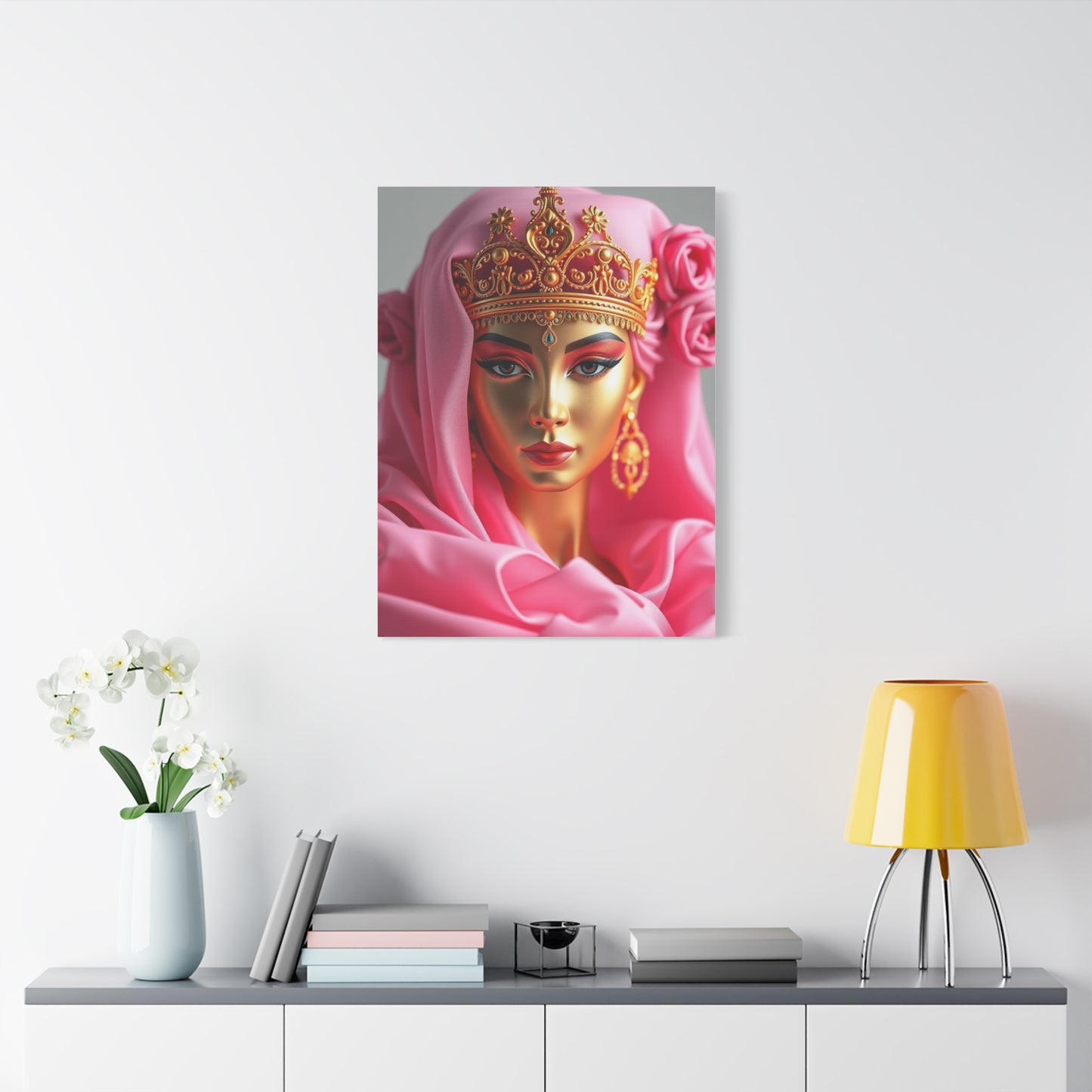 Gold & Pink Art Supreme Canvas Wall Art & Canvas Print