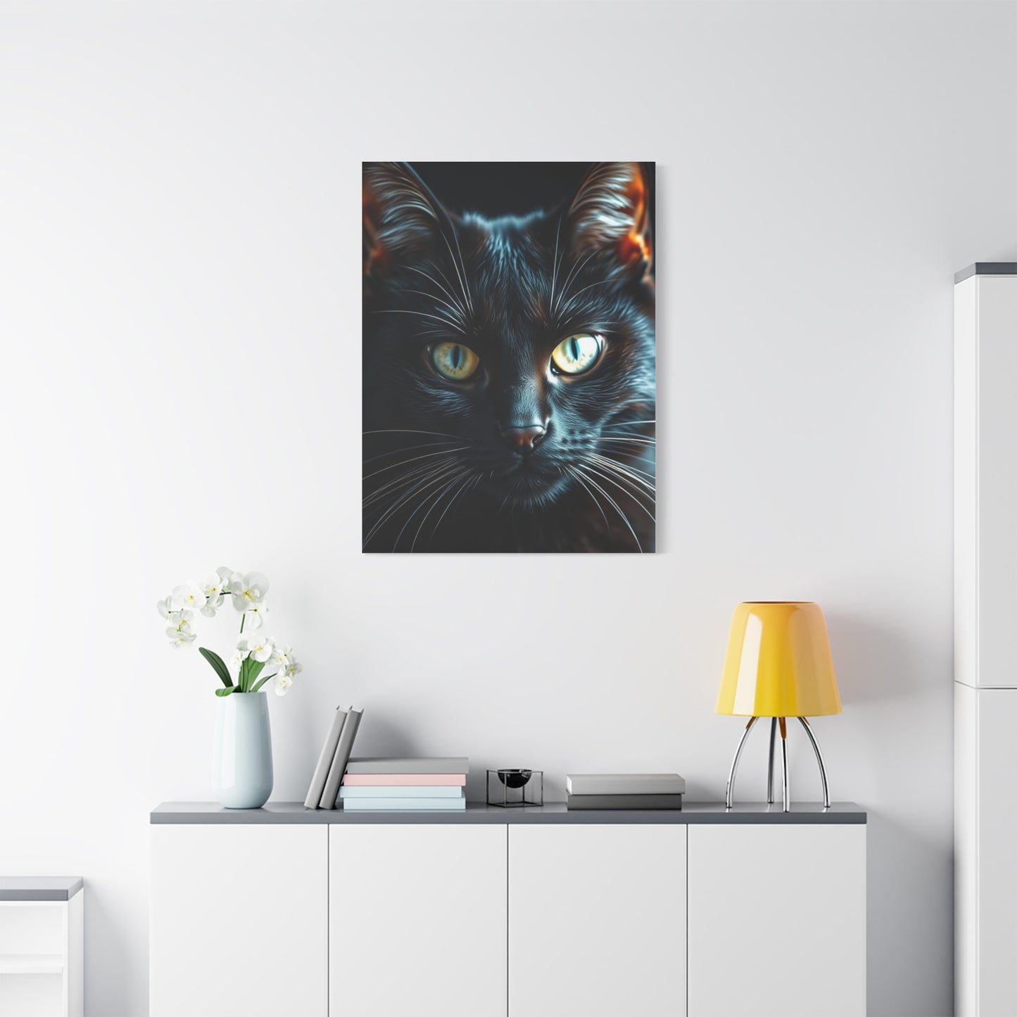 Masterpiece Black Cat Art Vision Wall Art & Canvas Print
