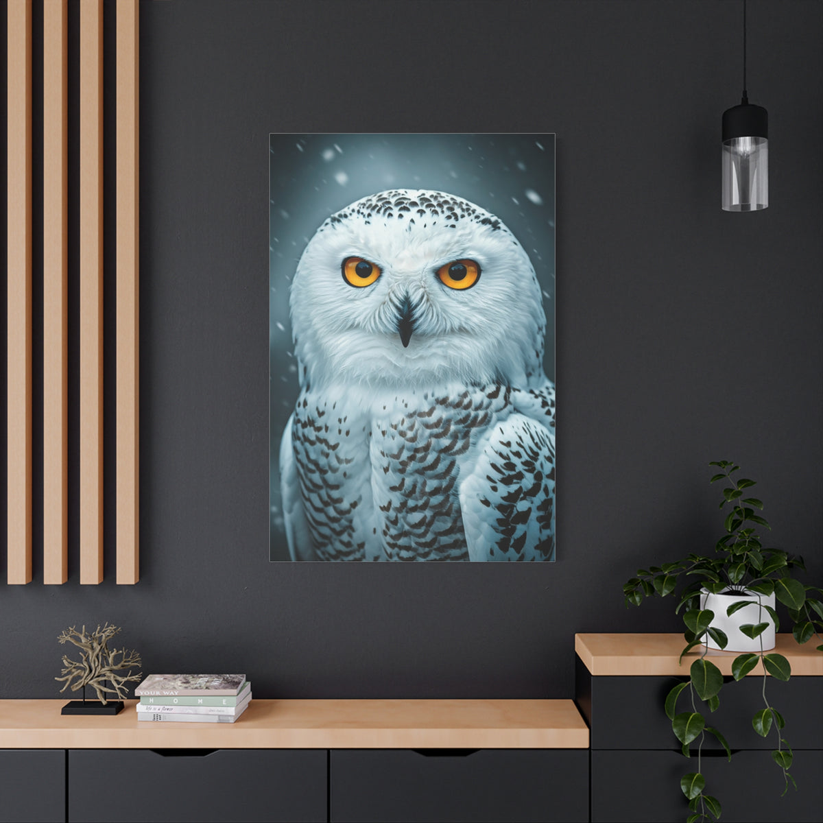 Snowy Owl with Golden Eyes Wall Art & Canvas Prints