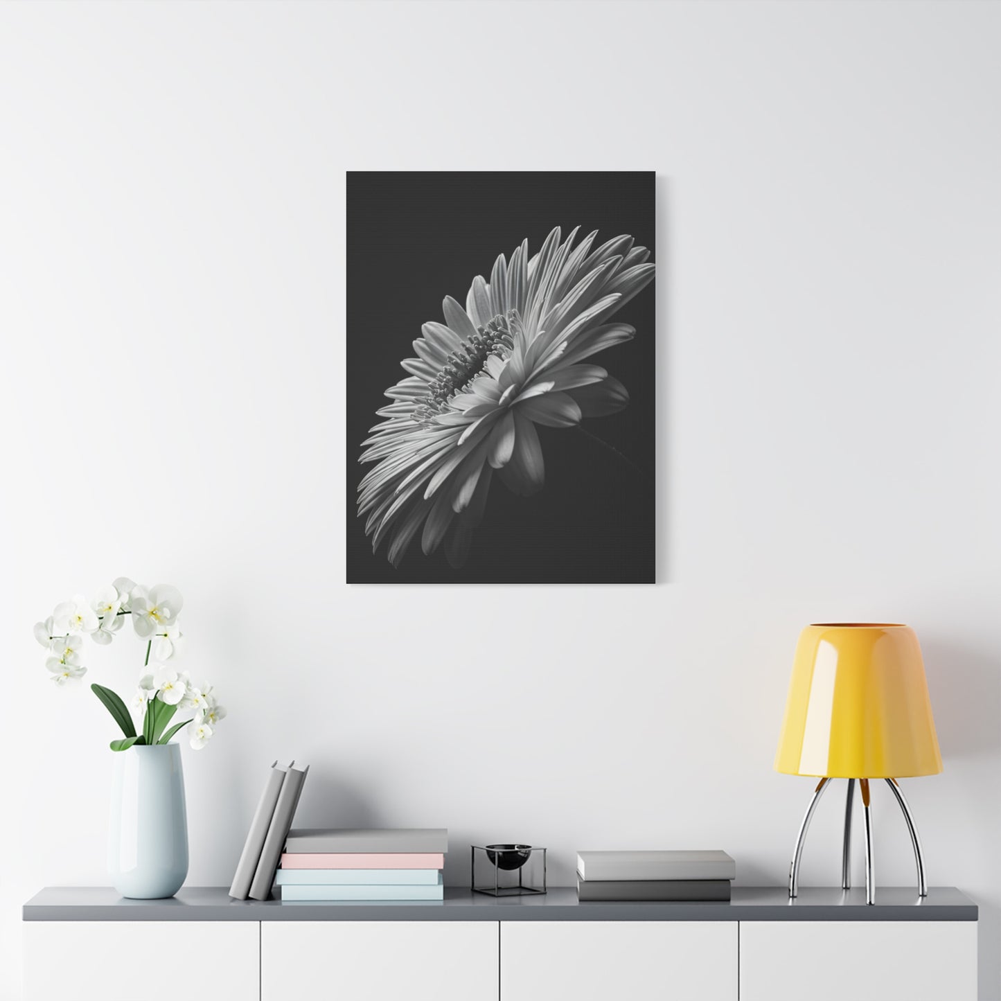 Angled Bloom with Bud Detail Wall Art & Canvas Prints
