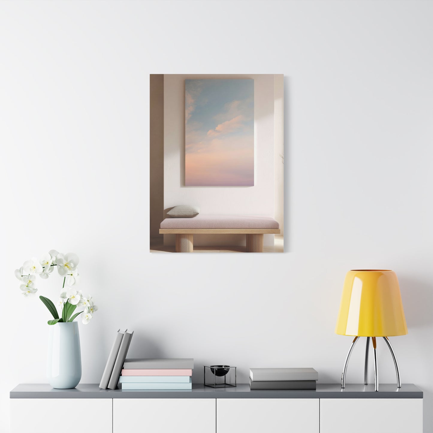 Soft Horizon Spa Waiting Room Wall Art & Canvas Print