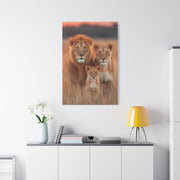 Lion Family Portrait Unity Wall Art & Canvas Print