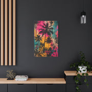 Urban Tropical Graffiti Palm Statement Tropical Wall Art & Canvas Print
