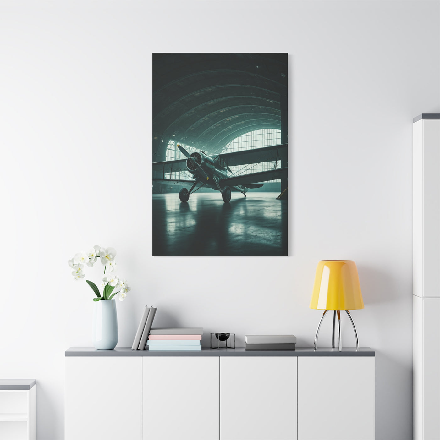 Modern Hangar Aircraft Silence Wall Art & Canvas Prints