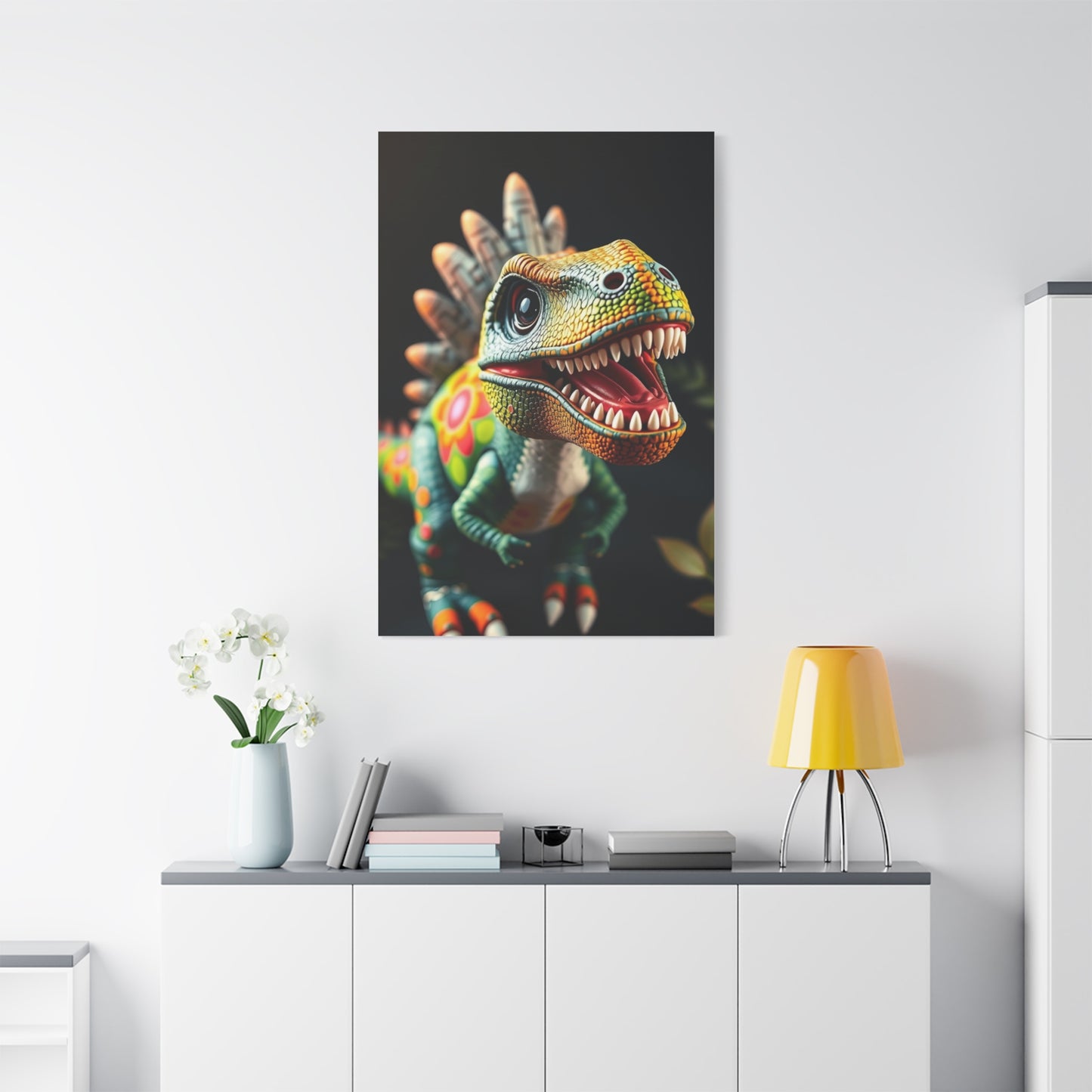 Kid’s Dinosaur Art Refined Canvas Wall Art & Canvas Print