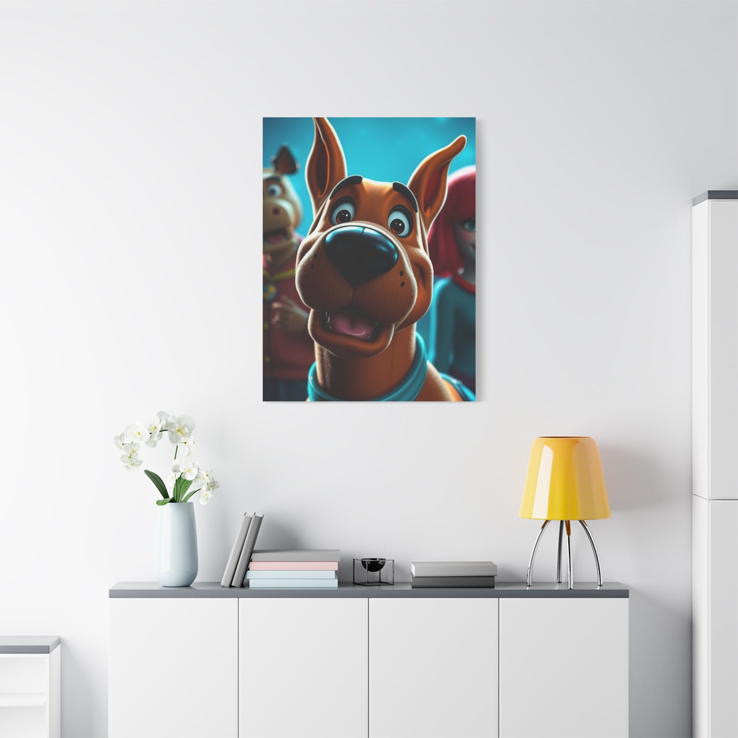 Scooby-Doo (TV Series) Characters Art Luxury Canvas Wall Art & Canvas Print