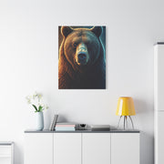 Warm & Cool Contrast Grizzly Portrait Wall Art & Canvas Prints