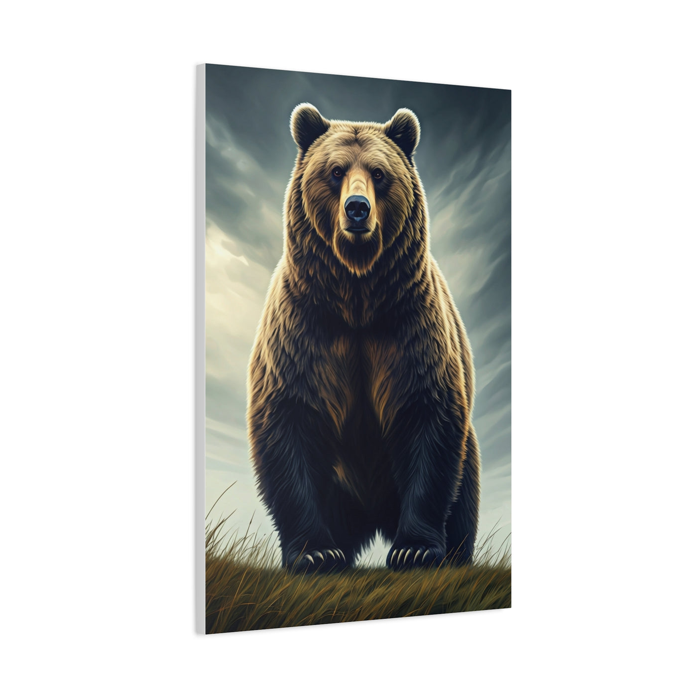 Majestic Grizzly Standing Portrait Wall Art & Canvas Prints