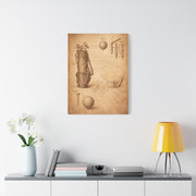 Vintage Golf Equipment Patent Study Wall Art & Canvas Print