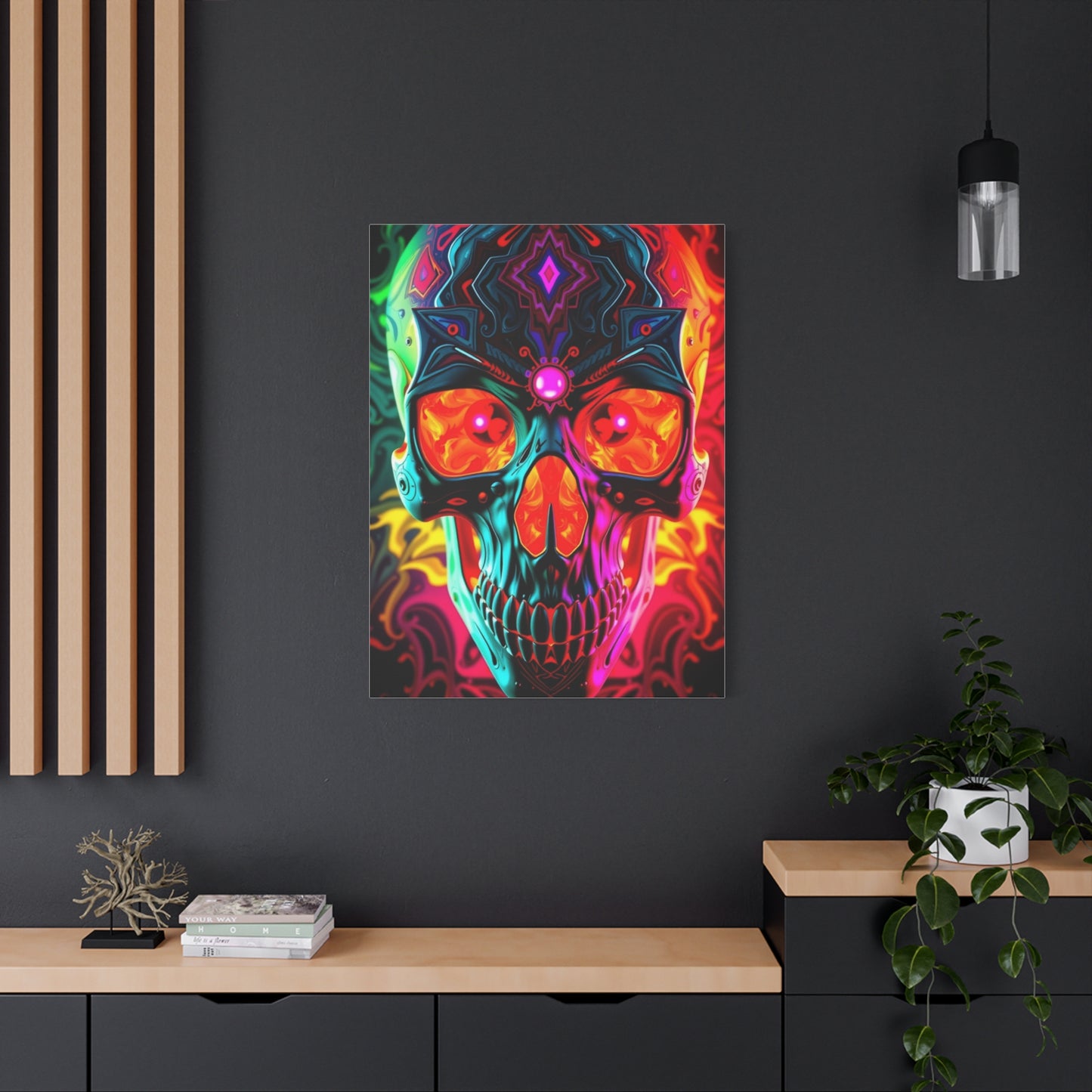 Supreme Art Of 3D Trippy Skull Art By Ali Gulec Art Collection Wall Art & Canvas Print