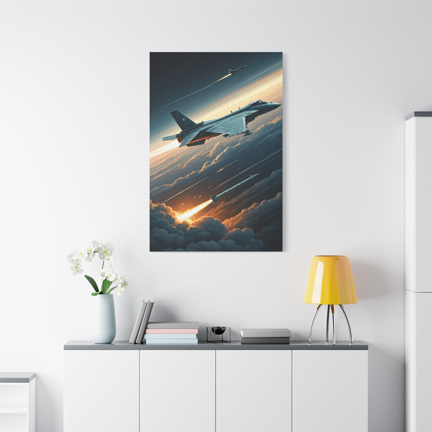 Cloudfire Jet Pursuit Wall Art & Canvas Prints