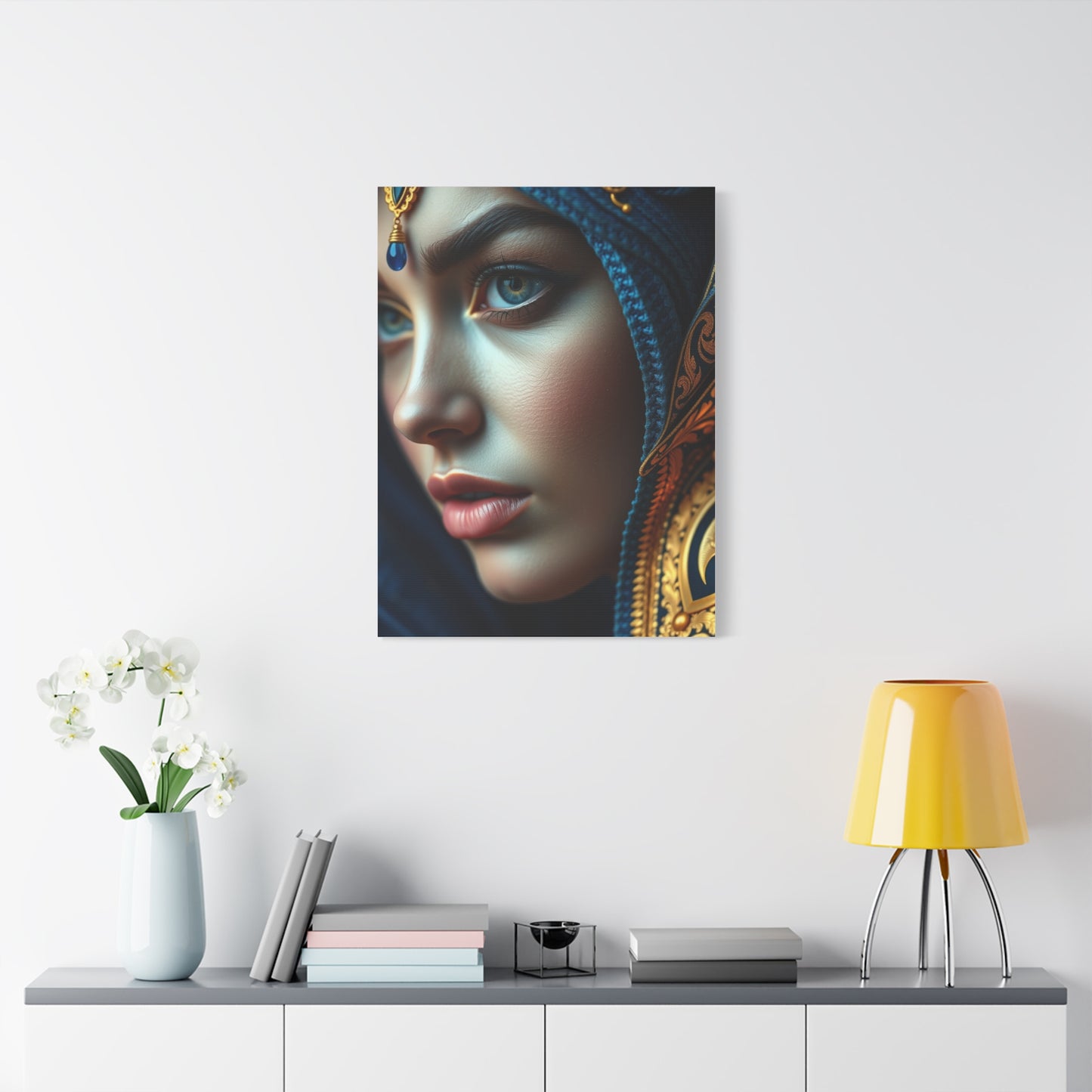Supreme Art Blue & Gold Collection Wall Art & Canvas Print