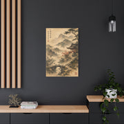 Kyoto Mountain Temple Tranquility Scene Wall Art & Canvas Print