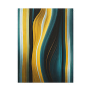 Vertical Gold Flow Abstract Wall Art & Canvas Prints
