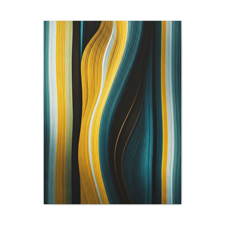 Vertical Gold Flow Abstract Wall Art & Canvas Prints