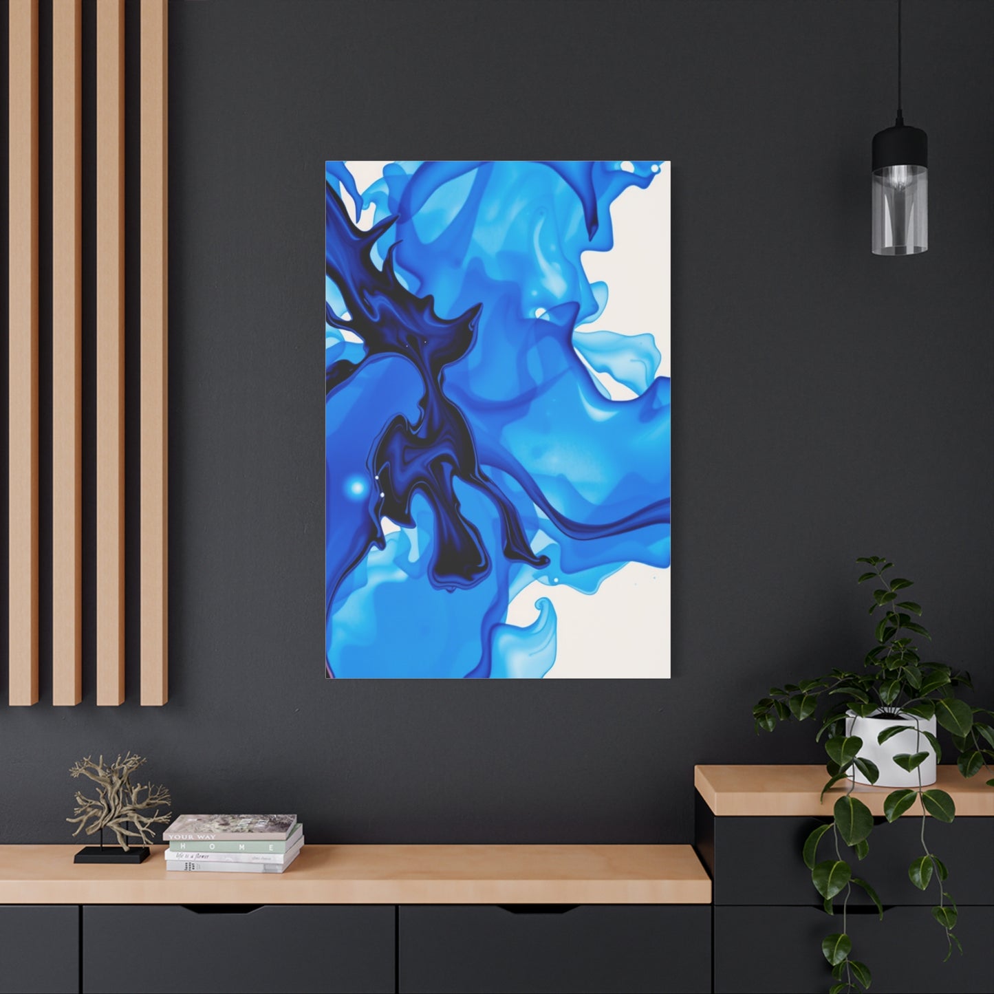 Supreme Collection Blue Abstract Art Wall Art & Canvas Print